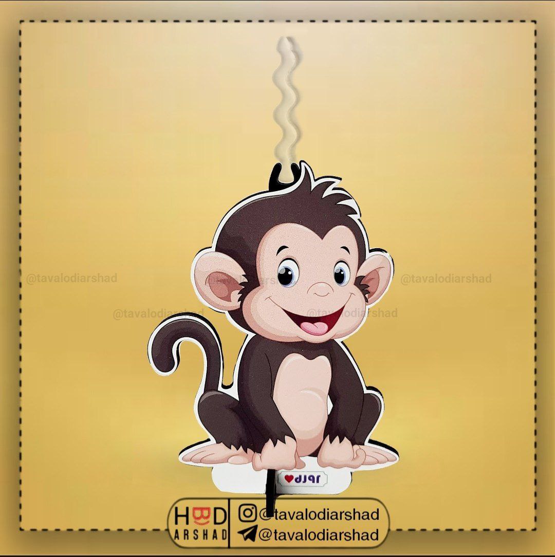 شمع استند عروسکی میمون